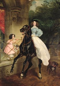 The Horsewoman, Portrait of Giovanina og Amacilia Paccini, avdelinger til grevinne Samoilova, 1832