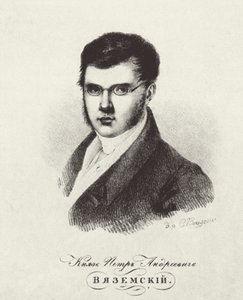 Portrett av poeten prins Pyotr A. Vyazemsky 1792-1878, 1820-årene