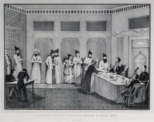 Signering av Turkmenchay-traktaten, 1828