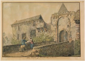 Ruin av Tiefburg ved Handschuhsheim