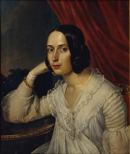 Portrett av Natalia Tuchkova-Ogareva 1829-1913, 1842