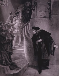 Scene fra Shakespeares King Richard III (Act III, Scene 5) (litho)
