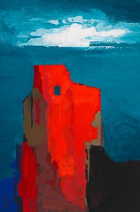 Castle Ruins, ca. 1943 (gouache på papir)