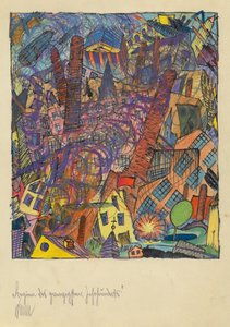 Begynnelsen av det 20. århundre, ca. 1923 (akvarell og pastell))