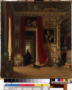 Interiør. Maleri av Karl Zimmermann (1796-1820). Olje på lerret, 83 x 77 cm. Tysk kunst fra 1800-tallet. Statens M.K. Ciurlionis kunstmuseum, Kaunas (Litauen). av Karl Zimmermann