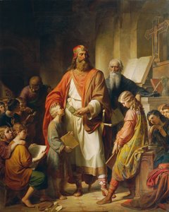 Karl den Store skjeller ut de dårlige studentene, 1855.