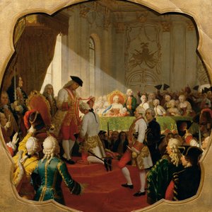 Første opprykk til den militære Maria Theresa-ordenen i 1758