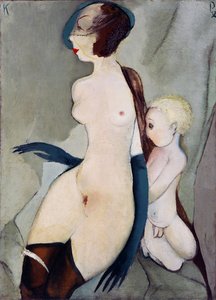 ""Madone de la rue Marijas a Riga, Lettonie"" (Madonna of Marijas Street) Peinture de Karlis Padegs (1911-1940) - 1932 - Olje på lerret Dim 94x68 cm Statens kunstmuseum i Latvia, Riga