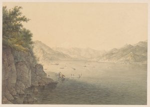 Varenna ved Comosjøen av Karoly Lajos Libay