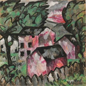 Landskap, 1911. av Kazimir Severinovich Malevich