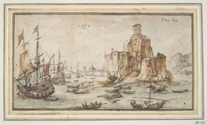 Havnescene av Kasper van Eyck