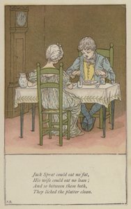 Jack Sprat kunne ikke spise fett (farge litho)