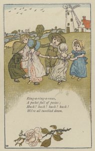 Ring-a-ring-a-roser (farge litho)