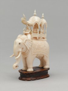 Svart konge, sjakkbrikke, India, 1820 ca