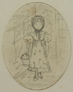 Liten jente i en hage av Kate Greenaway