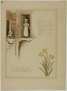 Studie for From Wonder World, fra Marigold Garden av Kate Greenaway