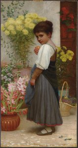 The Flower Merchant (olje på lerret) av Kate Perugini