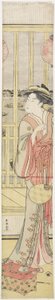 Courtesane Hanao_gi Cooling Herself, ca. 1788 av Katsukawa Shuncho