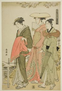 Blomster, fra serien "Snow, Moon, and Flowers of the Floating World (Ukiyo setsugekka)" av Katsukawa Shuncho