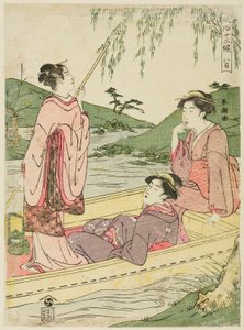 Den åttende måneden (Hachigatsu), fra serien "Popular Customs of the Twelve Months (Fuzoku juni ko)" av Katsukawa Shuncho