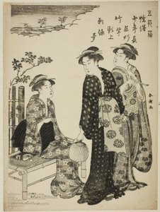 Tanabata-festivalen, fra serien "Forlystelser av de fem festivaldagene (Gosetsu asobi)" av Katsukawa Shuncho
