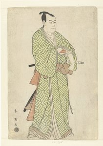 Skuespillerportrett av Sawamura Sojuro III i rollen som Kakogawa Honzo