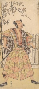 Otani Hirohachi som en samurai kledd i en glorete Kamishimo, desember 1790. av Katsukawa Shun