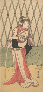 Kvinne fra Kiku Segawa, Waka Fema Road, 1762-1819. av Katsukawa Shun