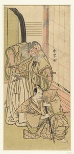 Skuespillere Nakamura Nakazo I og Ichikawa Danjuro V als edellieden av Katsukawa Shunjo