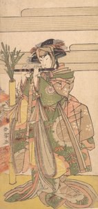 Den tredje Segawa Kikunojo som kvinne, ca. 1780. av Katsukawa Shunjo