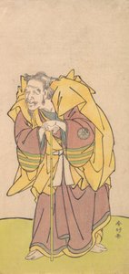 Nakamura Tomijuro som en gammel mann med lite skjegg, ca. 1780.