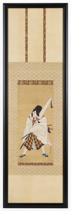 Skuespilleren Ichikawa Ebizo III som Matsuomaru i stykket Sugawara and the Secrets of Calligraphy, 18. av Katsukawa Shunko