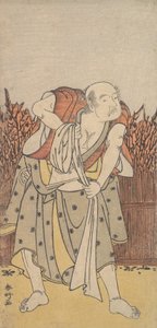 Den andre Nakamura Sukegoro som en gammel mann, ca. 1788. av Katsukawa Shunko