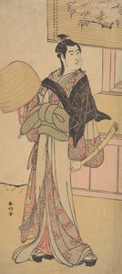 Den tredje Sawamura Sojuro i rollen som Shirai Gonpachi, 2. måned, av Katsukawa Shunko
