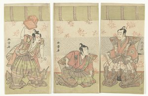 Skuespiller triptyk av Katsukawa Shunsho