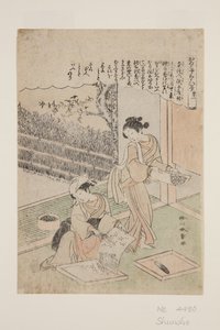 nr. 1 (farget treblokktrykk) av Katsukawa Shunsho