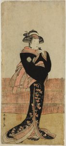 Skuespilleren Azuma Tozo III i en uidentifisert rolle av Katsukawa Shunsho