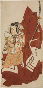 Skuespilleren Ichikawa Danjuro V som Hannya no Goro i stykket Sugata no Hana Yuki no Kuronushi, fremført på Nakamura Theatre i den ellevte måneden, 1776 av Katsukawa Shunsho