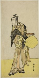 Skuespilleren Ichikawa Danjuro V som Kakogawa Honzo, fra stykket "Kanadehon Chushin Nagori no Kura," fremførte på Nakamura Theatre i den niende måneden, 1780 av Katsukawa Shunsho