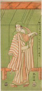 Skuespilleren Ichikawa Danzo III som naustmannen Kurofune Chuemon i stykket Sakai-cho Soga Nendaiki, fremført på Nakamura Theatre i den første måneden, 1771 av Katsukawa Shunsho