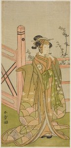 Skuespilleren Iwai Hanshiro IV i en uidentifisert rolle av Katsukawa Shunsho