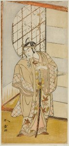 Skuespilleren Matsumoto Koshiro IV som Matsuo-maru i stykket Sugawara Denju Tenarai Kagami, fremført på Nakamura Theatre i den niende måneden, 1773 av Katsukawa Shunsho