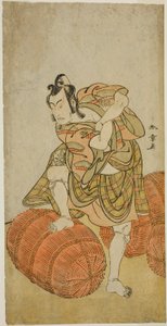 Skuespilleren Matsumoto Koshiro IV som Matsuo-maru i stykket Sugawara Denju Tenarai Kagami, fremført på Nakamura Theatre i den fjerde måneden, 1779 av Katsukawa Shunsho