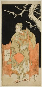 The Actor Matsumoto Koshiro IV as Sagami Jiro Disguised as Ambaiyoshi Gorohachi in the Play Oyoroi Ebido Shinozuka, Performed at the Nakamura Theater in the Eleventh Month, 1772 av Katsukawa Shunsho