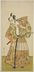 Skuespilleren Nakamura Juzo II i en uidentifisert rolle av Katsukawa Shunsho