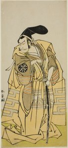 The Play Iro Moyo Aoyagi Soga (?) fremføres på Nakamura Theatre i den andre måneden, 1775 (?) av Katsukawa Shunsho