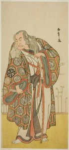 Skuespilleren Nakamura Nakazo I som sverdmesteren Takuma Genryu (?) i stykket Edo no Fuji Wakayagi Soga (?), fremført på Nakamura Theatre (?) i den første måneden, 1789 (?) av Katsukawa Shunsho