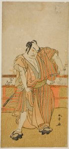 Skuespilleren Nakamura Sukegoro II i en uidentifisert rolle av Katsukawa Shunsho