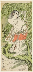 Skuespilleren Nakamura Sukegoro II i rollen som en ridderlig vanlige (otokodate) av Katsukawa Shunsho