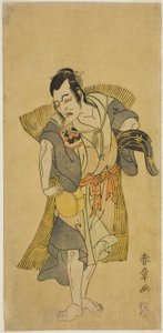 Skuespilleren Nakamura Utaemon I som Kudo Suketsune forkledd som en tigger i stykket Soga Moyo Aigo no Wakamatsu, fremført på Nakamura Theatre i den første måneden, 1769 av Katsukawa Shunsho